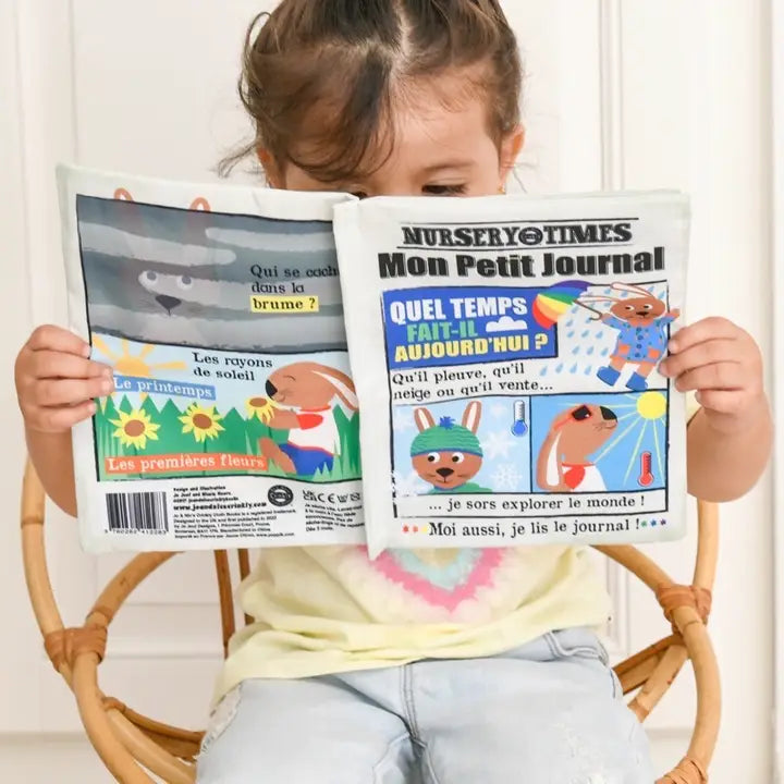 CRINKLY Mon premier livre bébé en tissu ANIMAUX DE LA FERME (dès 3 mois)