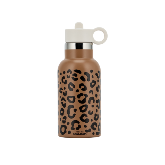 Gourde acier inox Caramel Léopard