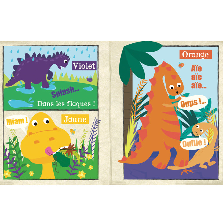 CRINKLY Mon premier livre bébé en tissu LES DINOSAURES (dès 3 mois)
