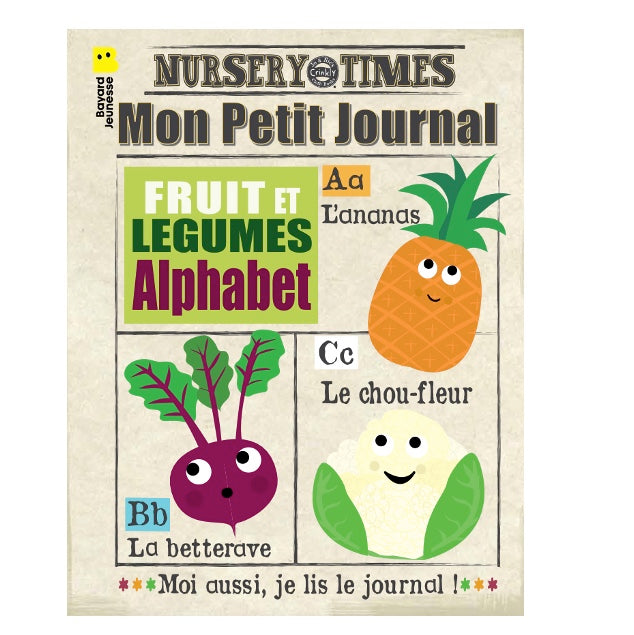 CRINKLY Mon premier livre bébé en tissu FRUITS ET LÉGUMES (dès 3 mois)