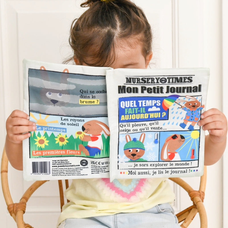 CRINKLY Mon premier livre bébé en tissu NOS AMIS LES CHIENS (dès 3 mois)