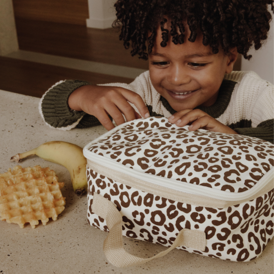 Sac gouter Crème Léopard