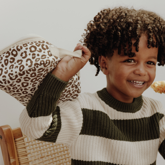 Sac gouter Crème Léopard